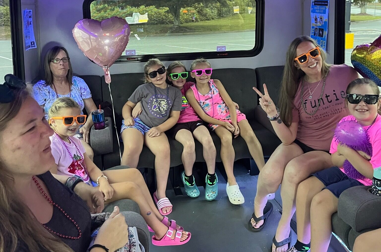 Kids birthday party bus rental